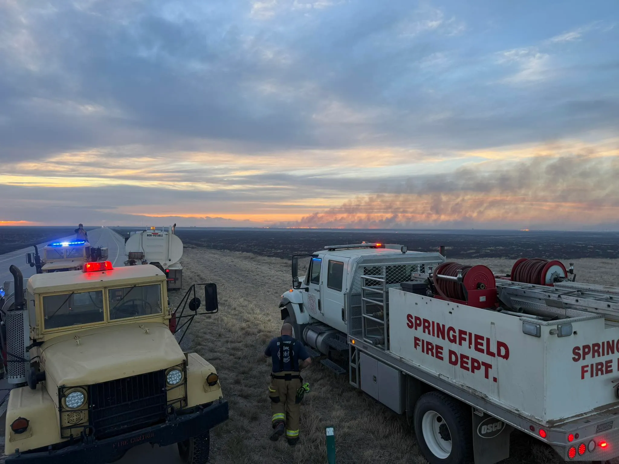 Baca County Lifts Mandatory Evacuation for Campo as Sharpe Fire Burns ...