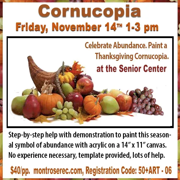 Cornucopia In. Add Cornucopia Painting at the Senior Center | Colorado Western Slope | The ...